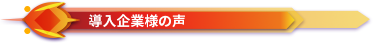 導入企業様の声